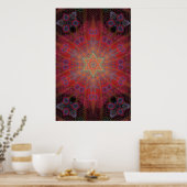 Trippy Poster: Psychedelische Radialkunst Poster (Küche)