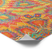 Trippy Poster: Psychedelische Radialkunst Poster (Ecke)