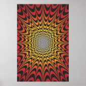 Trippy Poster: Psychedelische Radialkunst Poster (Vorne)