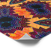 Trippy Poster: Psychedelische Radialkunst Poster (Ecke)