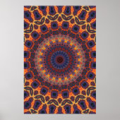 Trippy Poster: Psychedelische Radialkunst Poster (Vorne)