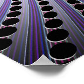 Trippy Poster: Psychedelische Radialkunst Poster (Ecke)