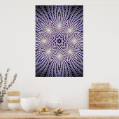 Trippy Poster: Psychedelische Radialkunst Poster (Küche)