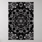 Trippy Poster: Psychedelisches Kaleidoskop-Kunstwe Poster (Vorne)