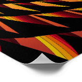 Trippy Poster: Sägezahnspirale Poster (Ecke)