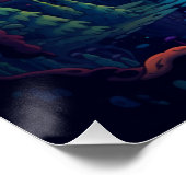 Trippy Poster Vibrant Wall Art (Ecke)