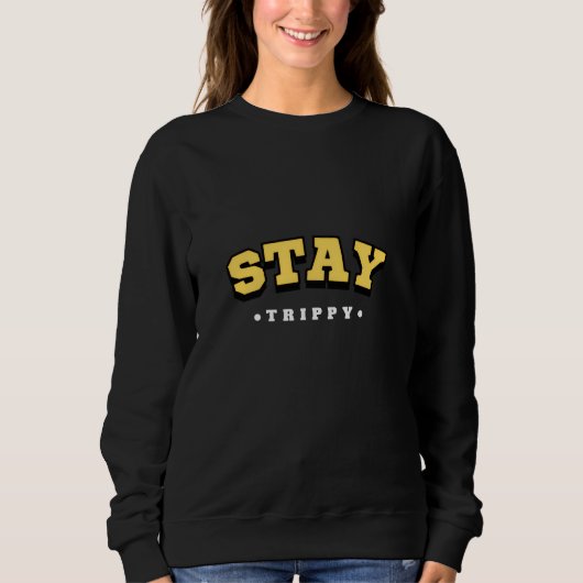 Trippy Psychedelic Aesthetic Sweatshirt bleibe (Vorderseite)