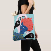 Trippy Psychedelic Alien Girl Tasche (Von Nahem)