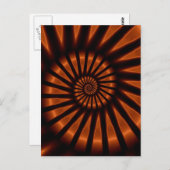 Trippy Psychedelic Backlighting Fine Fraktal Postkarte (Vorne/Hinten)