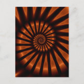 Trippy Psychedelic Backlighting Fine Fraktal Postkarte (Vorderseite)