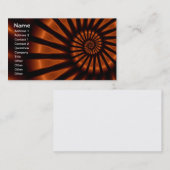 Trippy Psychedelic Backlighting Fine Fraktal Visitenkarte (Vorne/Hinten)