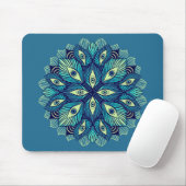 Trippy Psychedelic Eyes Floral Surreal Art Mousepad (Mit Mouse)