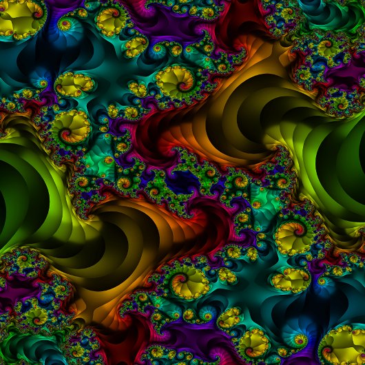 Trippy Psychedelic Fraktal Rainbow Sticker