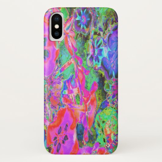 Trippy Psychedelic Hot Pink und Purple Flops Case-Mate iPhone Hülle (Rückseite)