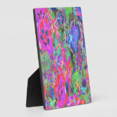 Trippy Psychedelic Hot Pink und Purple Flops Fotoplatte (Seite)