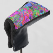 Trippy Psychedelic Hot Pink und Purple Flops Golf Headcover (3/4 Vorderseite)