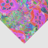 Trippy Psychedelic Hot Pink und Purple Flops Seidenpapier (Ausschnitt)
