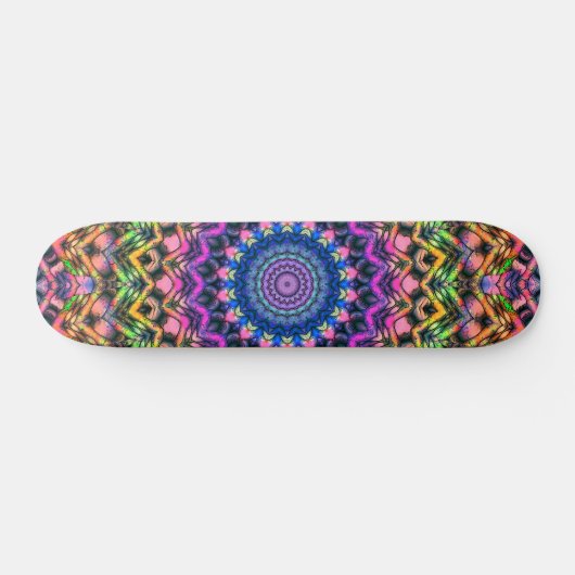 Trippy Psychedelic Kaleidoskop Skateboard (Horizontal)