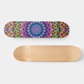 Trippy Psychedelic Kaleidoskop Skateboard (Horizontal)