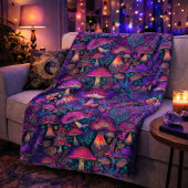Trippy Psychedelic Mushroom Pattern Sherpadecke