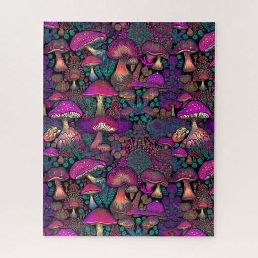 Trippy Psychedelic Mushroom Puzzle (Vertikal)
