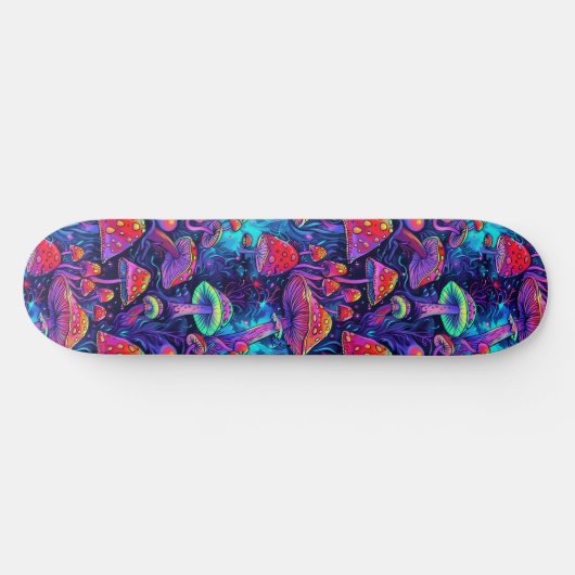 Trippy Psychedelic Mushroom-Skateboard Skateboard (Horizontal)