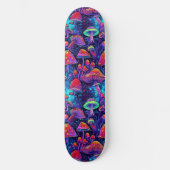 Trippy Psychedelic Mushroom-Skateboard Skateboard (Vorderseite)