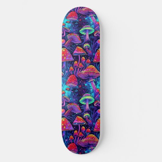 Trippy Psychedelic Mushroom-Skateboard Skateboard (Vorderseite)