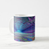 Trippy Psychedelic Optical Illusion Kaffeetasse (Vorderseite Links)