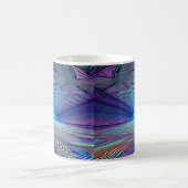 Trippy Psychedelic Optical Illusion Kaffeetasse (Mittel)