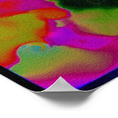 Trippy Psychedelic Skull Hidden Pictures Poster (Ecke)