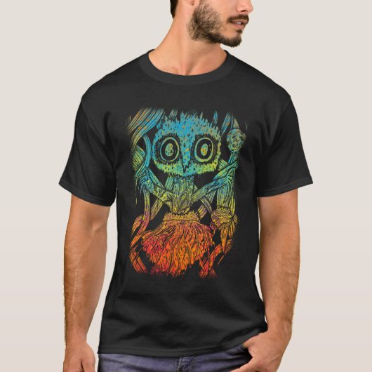 Trippy Psychedelic Spider Aesthetic Artistic T-Shirt (Vorderseite)