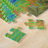 Trippy Psychedelic Spiral Fraktal Art Puzzle (Seite)