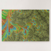 Trippy Psychedelic Spiral Fraktal Art Puzzle (Horizontal)
