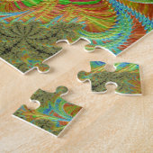 Trippy Psychedelic Spiral Fraktal Art Puzzle (Seite)