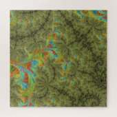Trippy Psychedelic Spiral Fraktal Art Puzzle (Horizontal)