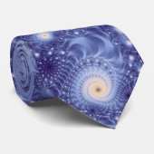 Trippy Psychedelic Starstorm Fine-Fraktal Krawatte (Gerollt)