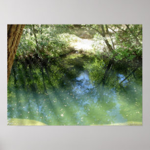 trippy psychedelic water poster