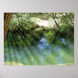 trippy psychedelic water poster