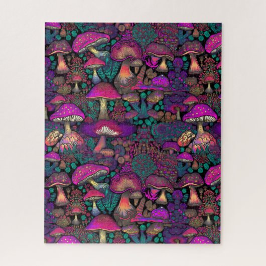 Trippy psychedelischer Pilz   Puzzle (Vertikal)