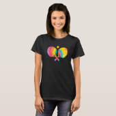 Trippy Rainbow Hippie Gefärbte Krawatte Tischtenni T-Shirt (Vorne ganz)