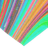 Trippy Red, Green und Blue Abstrakt Groovy Art Tischdecke (Schrägansicht)