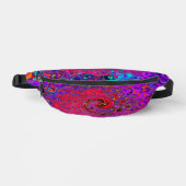 Trippy Red und Lila Abstrakt Retro Liquid Swirl Bauchtasche (Vorderseite)