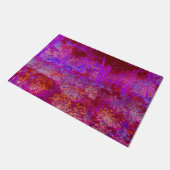 Trippy Red und Magenta Impressionistische Landscha Fußmatte (Schrägansicht)