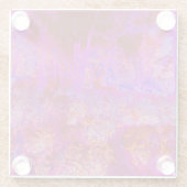 Trippy Red und Magenta Impressionistische Landscha Glasuntersetzer (Rückseite)