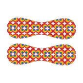 Trippy Regenbogenblumen Baseball (Paneele)
