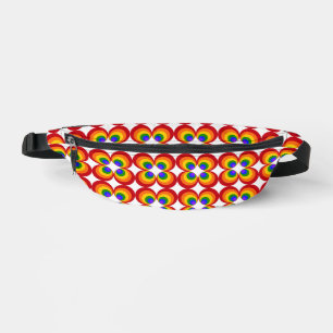 Trippy Regenbogenblumen Bauchtasche