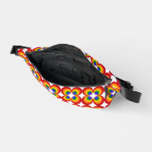 Trippy Regenbogenblumen Bauchtasche (Offen)