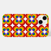 Trippy Regenbogenblumen Case-Mate iPhone Hülle (Rückseite (Horizontal))