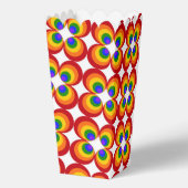 Trippy Regenbogenblumen Geschenkschachtel (Rückseite)